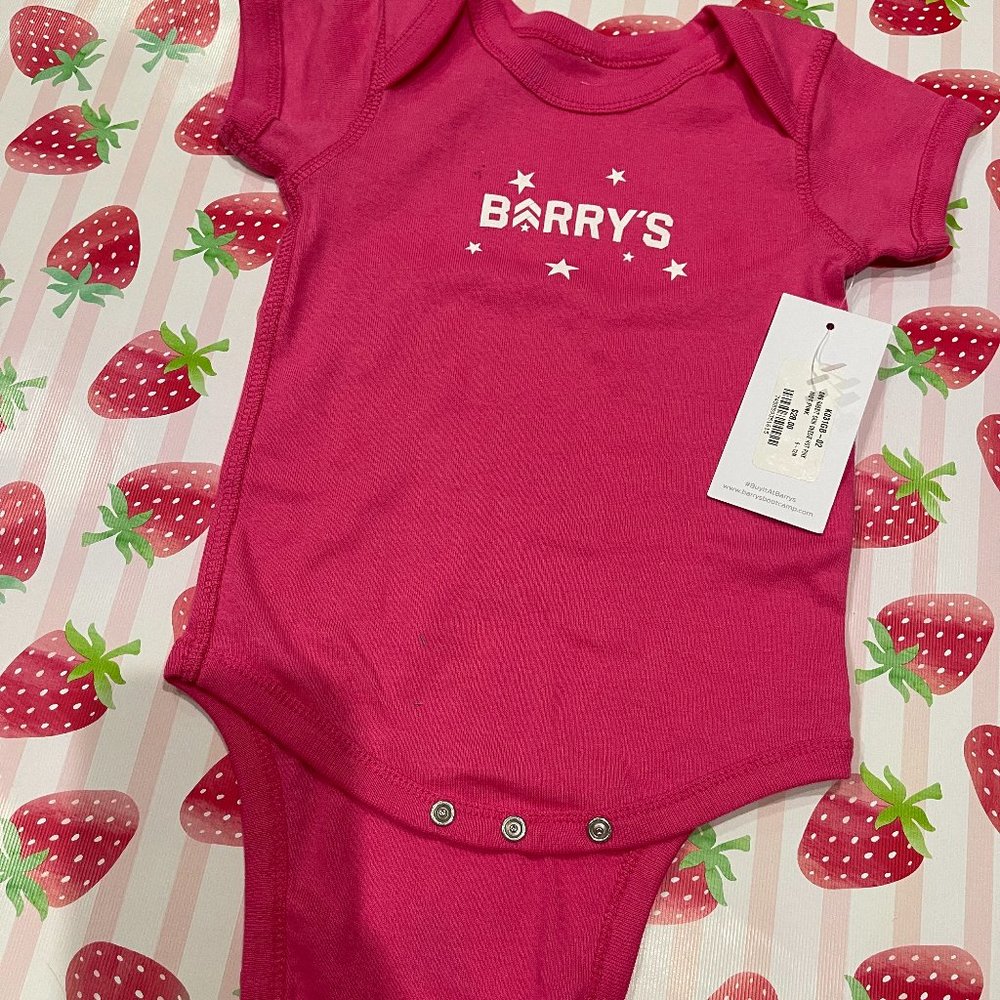 New with Tags: Barry's SMB Rabbit Skin Onesie in Hot Pink (6-12M)